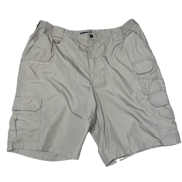 5.11 Tactical Taclite Pro 11” Ripstop Khaki Tan Men’s Outdoor Hiking Shorts 40 - Picture 2 of 8